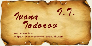 Ivona Todorov vizit kartica